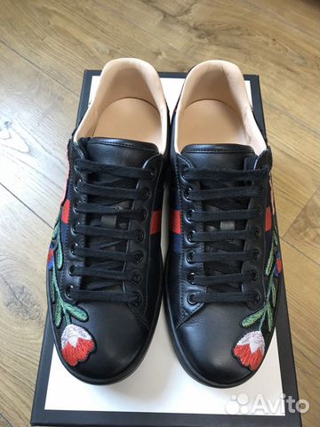 Кеды Gucci Ace размер 40 (оригинал) Кеды Gucci Ace размер 40 (оригинал)