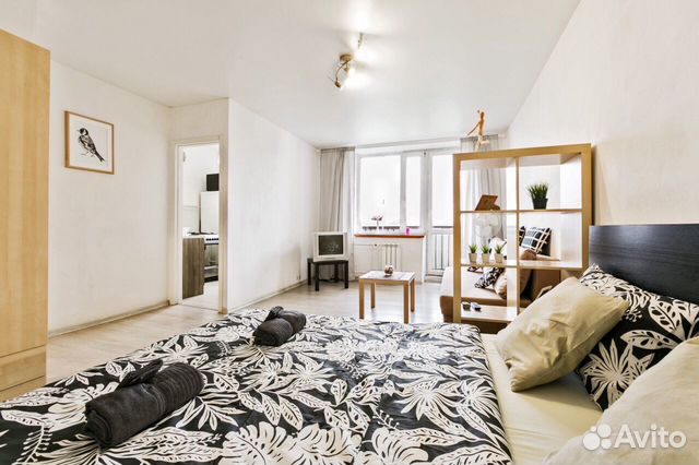

1-к. квартира, 34 м², 2 кровати