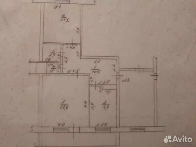 2-к квартира, 54.7 м², 2/3 эт.