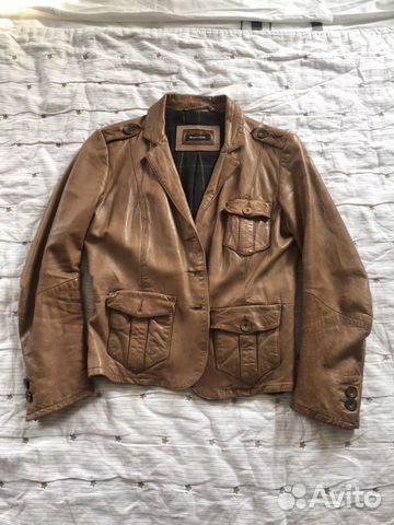 Кожаный пиджак Massimo Dutti Кожаный пиджак Massimo Dutti