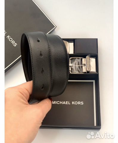 Мужской ремень Michael Kors в комплекте сумка