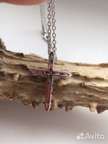 Золотой крест с бриллиантами