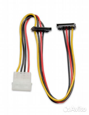 Переходник питания видеокарт 2x Molex - 6pin 15сm