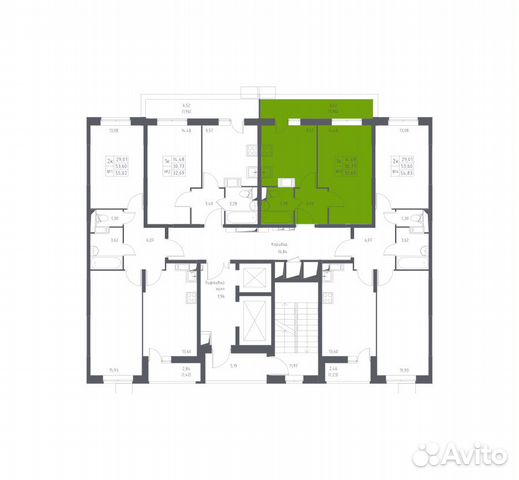 1-к квартира, 32.7 м², 8/17 эт. 1-к квартира, 32.7 м², 8/17 эт.