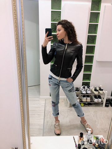 Кожаная куртка Elisabetta Franchi
