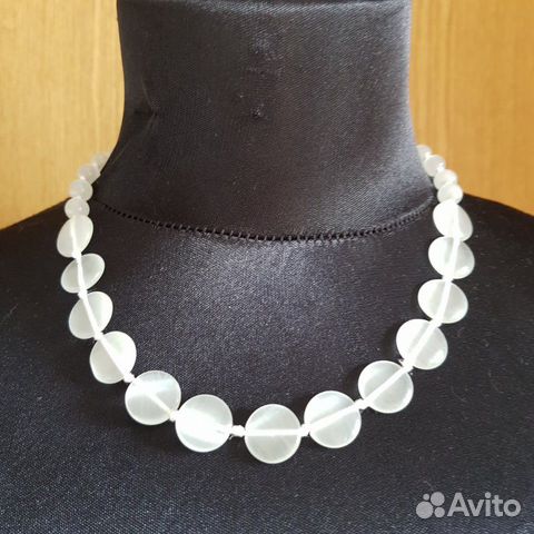 Бусы из кошачьего глаза