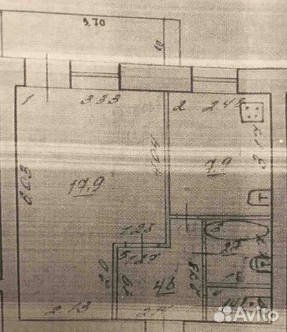 1-к квартира, 37 м², 5/5 эт.