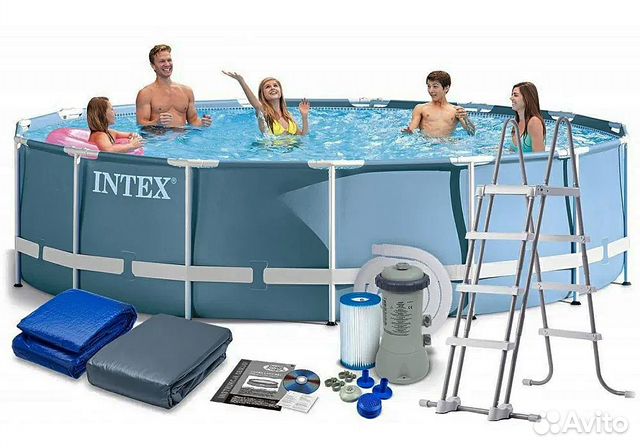 Бассейн каркасный intex 26726 457 см х 122 см
