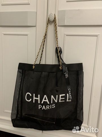 Крутая Cумка шопер Chanel с косметичкой Крутая Cумка шопер Chanel с косметичкой