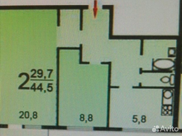 2-к квартира, 45 м², 8/14 эт. 2-к квартира, 45 м², 8/14 эт.