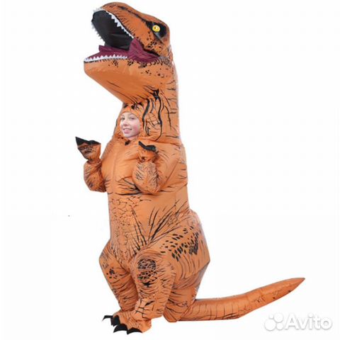 Надувной Ростовой костюм динозавров детский t-rex Надувной Ростовой костюм динозавров детский t-rex