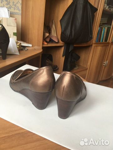 Мокасины на танкетке Ria Rossa кожаные б/у Мокасины на танкетке Ria Rossa кожаные б/у