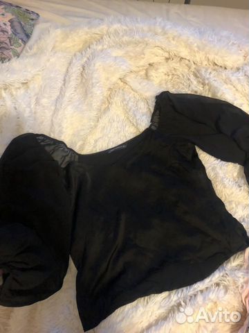 Блузка zara чёрная вечерняя Блузка zara чёрная вечерняя