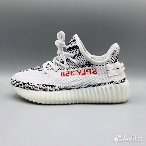 Кроссовки Adidas Yeezy Boost 350 V2 Zebra белые