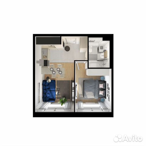 1-к квартира, 35.8 м², 5/15 эт.