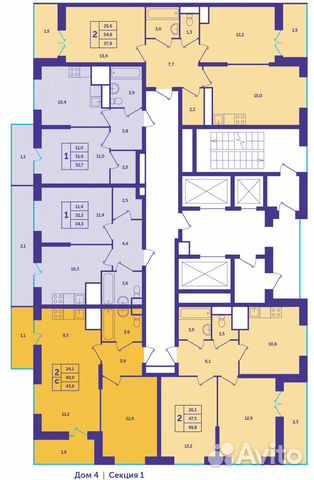 1-к квартира, 32.7 м², 24/25 эт. 1-к квартира, 32.7 м², 24/25 эт.