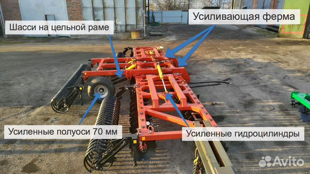 Борона АгроГрад БД-Агро 6х2, 2024