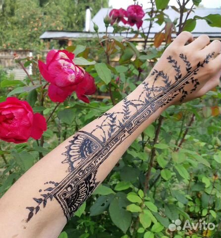 Мехенди-временное тату хной