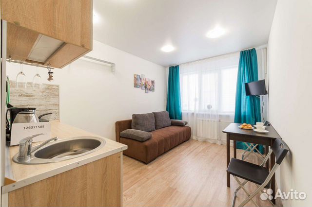 

Квартира-студия, 15 м², 1 кровать