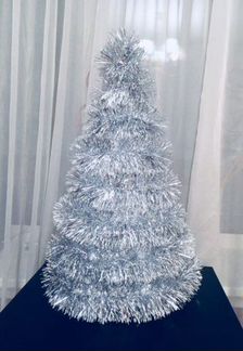 Елка из мишуры #handmade