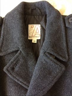 Тёплое шерстяное пальто 128-134