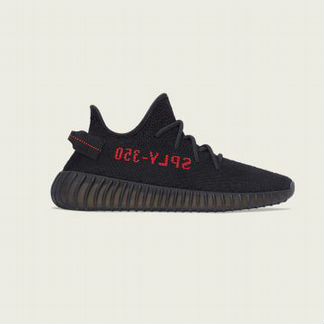 Yeezy boost 350 v 2 core black / core black / RED