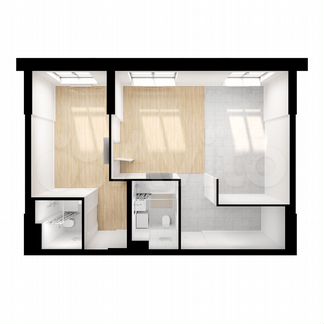 2-к апартаменты, 57.7 м², 20/28 эт.