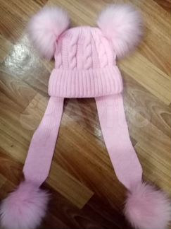 Зимняя шапка детская состояние новое