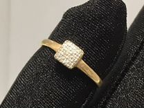 Золотое кольцо 0.74/585 с бриллиантами