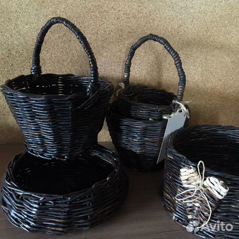 Кашпо плетеное handmade