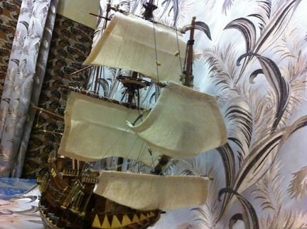 Деревянный корабль - парусник Сан Джованни Батиста