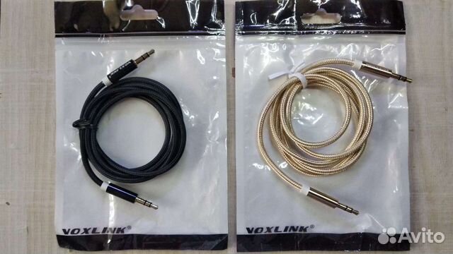 Кабель провод AUX аудио jack 3.5 (звук)