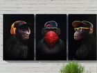 Картина на холсте 3 обезьяны Саратов объявление продам