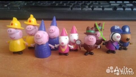Игрушки из яиц Свинка Пепа, Смешарики, 3 кота