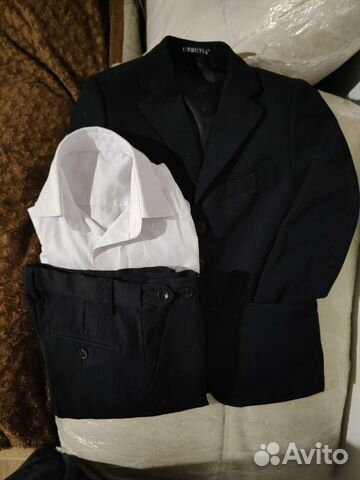 Школьная форма 110-116 Пиджак, брюки, рубашка