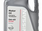 Синтетическое всесезонное моторное масло Nissan 5W объявление продам