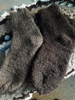 Мужские носки самовязки шерсть
