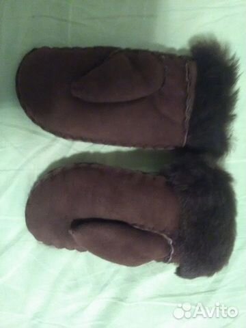 Варежки из натуральной овчины ручная работа