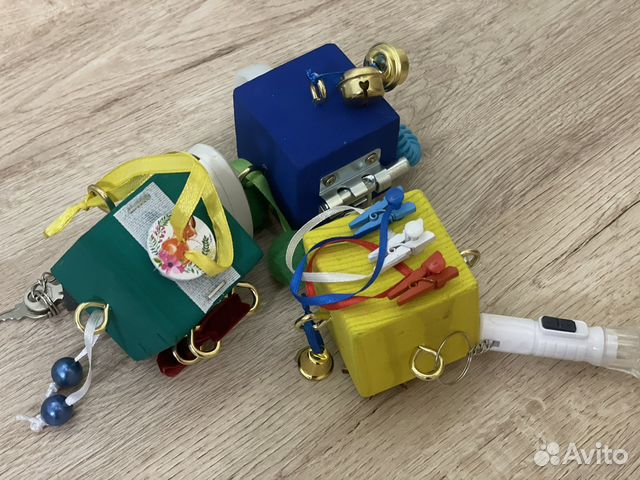Бизикубики набор из 3х штук