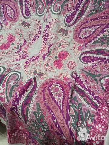 Платок огромный, шаль 140см шерсть pashmina
