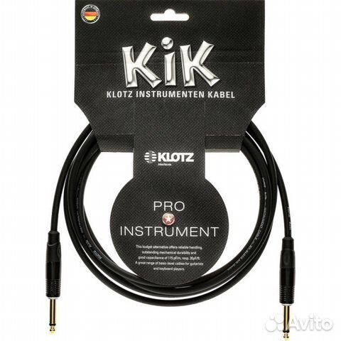 Кабель инструментальный Klotz kikkg1.5ppsw, 1,5м