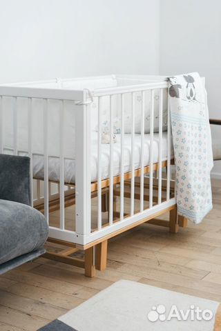 Детская кровать квадратная для новорожденных