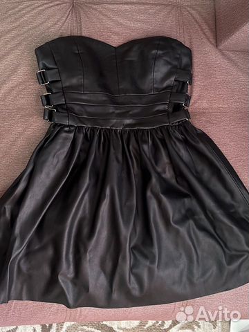 Кожаное платье zara 42 размер