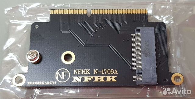 Переходник для установки nvme ssd в Apple MacBook