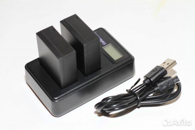Зарядное устройство двойное для Fujifilm + 2акб