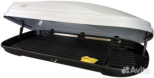 Бокс на крышу Евродеталь Magnum 580 серый карбон