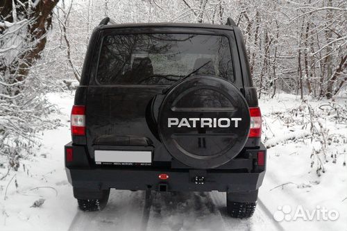 Задний силовой бампер OJ на УАЗ Патриот