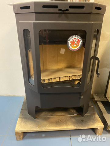 Печь-камин бавария призматик пристенно угловой