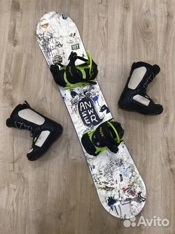 Сноуборд комплект 125 127 130 как новый