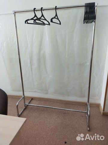 Вешалка напольная металл хром